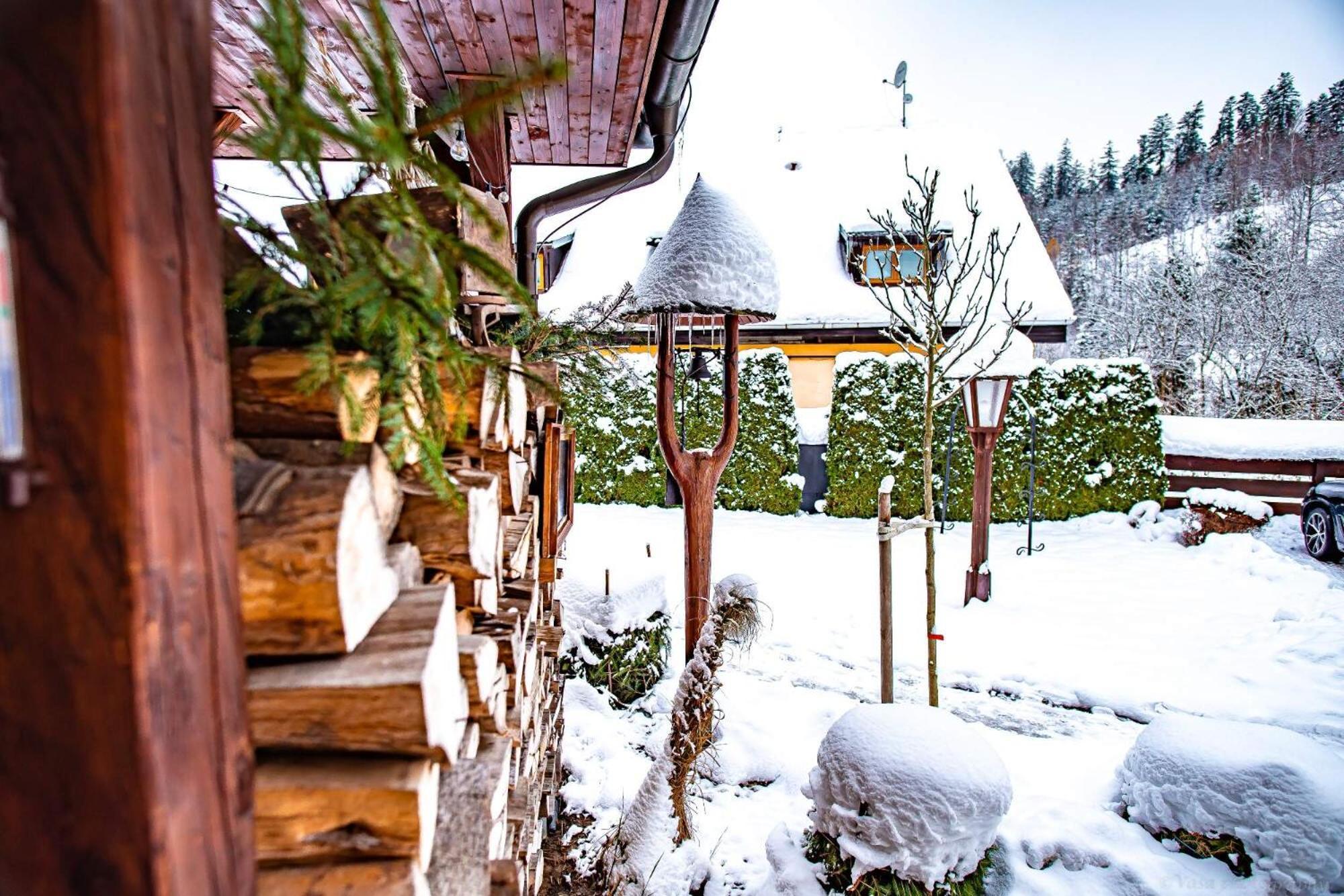 Penzion a restaurace Staré Časy Horní Bečva Exterior foto